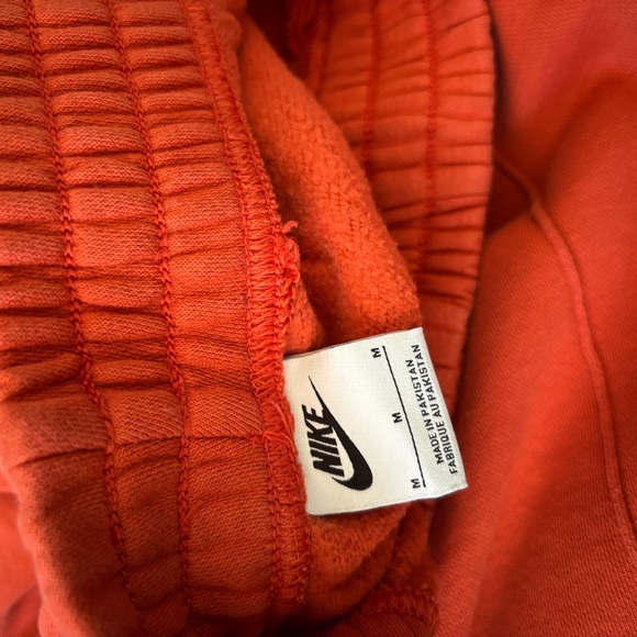 Nike Kids Bright Orange Jogger Sweatpants with White Swoosh - Picture 3 of 6